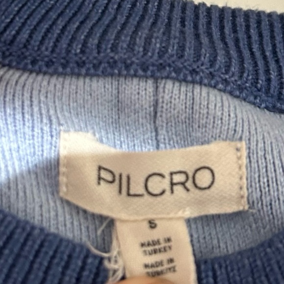 The Oaklyn Cozy Crew-Neck Sweatshirt by Pilcro - Small - Blue - Picture 4 of 6